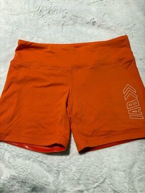 IAB Women's Mid-Rise Orange Active Shorts size 6/Small